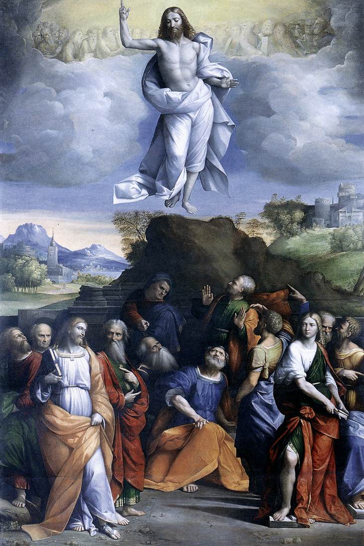 English: "Ascension of Christ" by Benvenuto Tisi