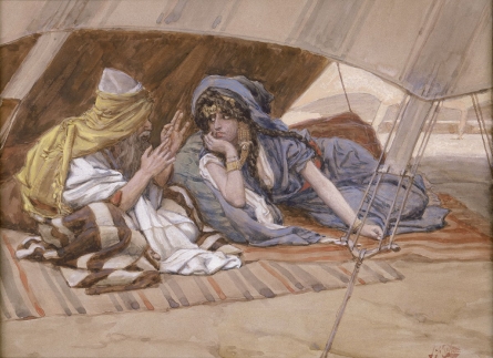 "Abram's Counsel to Sarai" by James Jacque Joseph Tissot